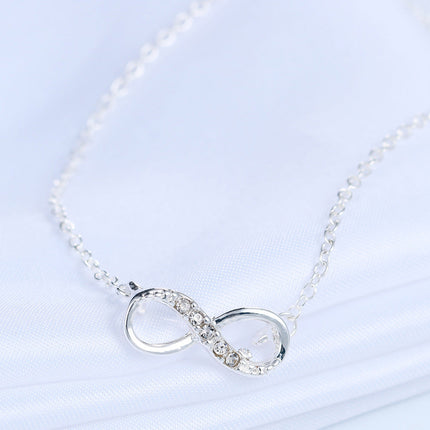 Maxbell Infinite Love Necklace: 8-Character Pendant for Timeless Elegance