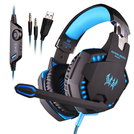 Kotion Each G2000 Gaming Headset with Mic, Volume Control, LED Lights  for PC, Laptop, Smartphone, Xbox One Controller