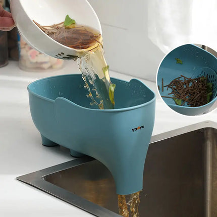 Plastic Kitchen Sink Strainer and Organizer for Washing Vegetables