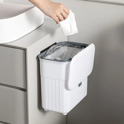 Wall-Mounted Hanging Dustbin for Kitchen and Under Sink