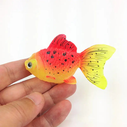 Transform Your Aquarium with Artificial Glowing Goldfish