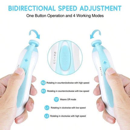 Safe Electric Nail Clipper Cutter - Gentle Trimming for Babies and Kids