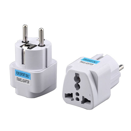 1PC Universal Travel Adapter: EU Plug Adapter Converter Compatible with AU, UK, US