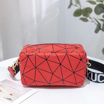 Stylish Geometric Sling Bag for Women: Shoulder Crossbody Bag in Red