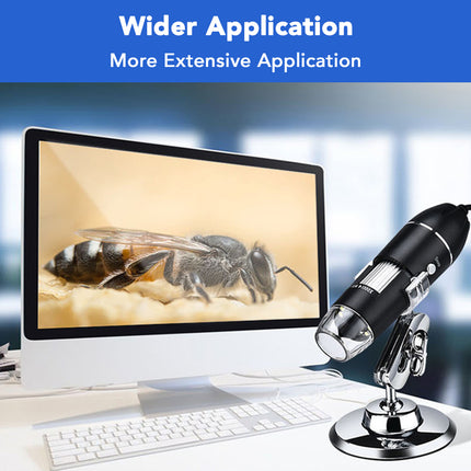 Portable Digital Microscope Camera: 500X Magnification Endoscope with 8 LEDs for Phone PC 5V