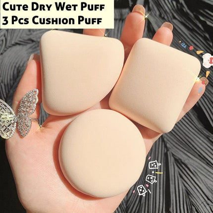 Soft Makeup Sponge Set for Foundation and Powder 3-Piece Kit