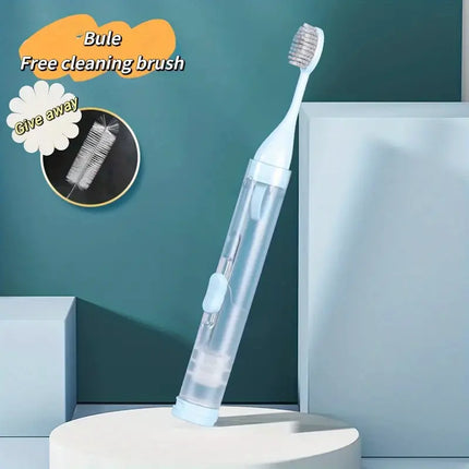 3-in-1 Portable Travel Toothbrush Set: Compact, Detachable & Easy To Carry