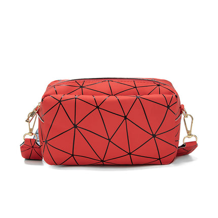 Stylish Geometric Sling Bag for Women: Shoulder Crossbody Bag in Red