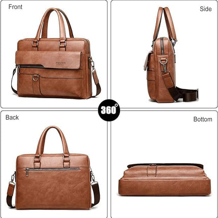 Men's Business Casual Shoulder Horizontal Crossbody Travel Bag
