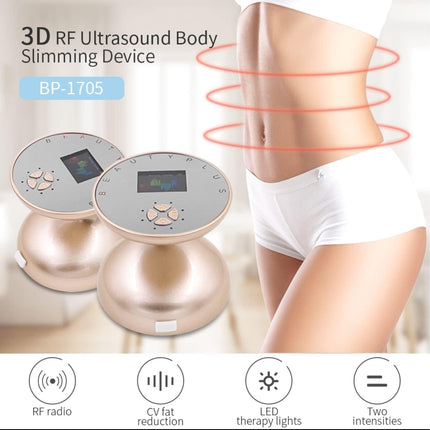 1pc Beauty Instrument Golden - RF Radio Frequency Face & Body Massage | Household Fat Burning Tool