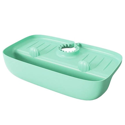 Maxbell Silicone Kitchen Sink Organizer Draining Rack for Sink Soap Holder, Sponge Holder & Kitchen Scrubber Holder| Sink Drainer Kitchen Essentials | Kitchen Accessories - Light Green