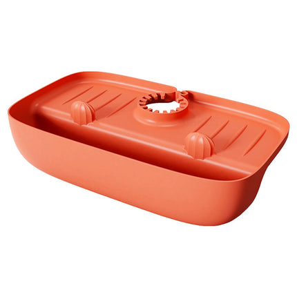 Maxbell Silicone Kitchen Sink Organizer Draining Rack for Sink Soap Holder, Sponge Holder & Kitchen Scrubber Holder| Sink Drainer Kitchen Essentials | Kitchen Accessories - Orange