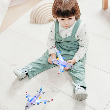 Maxbell Flying Aeroplane Toy with LED Flashing Lights: Realistic Design & Durable Material