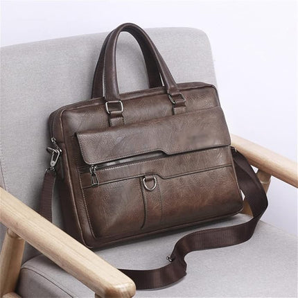Men's Business Casual Shoulder Horizontal Crossbody Travel Bag