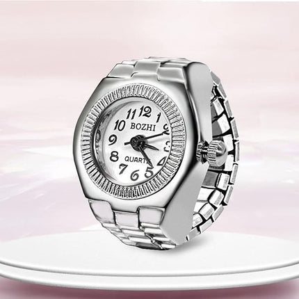 Maxbell Quartz Ring Watch: Elegant Analog Finger Timepiece for Men & Women - Stylish, Durable & Perfect Gift