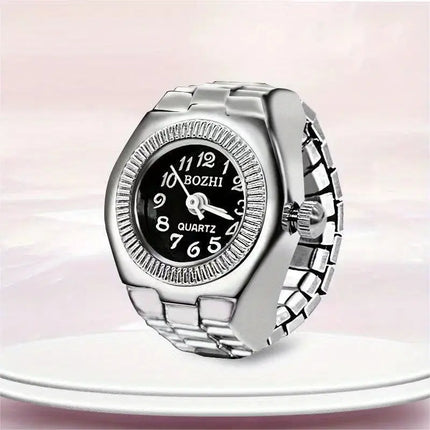 Maxbell Quartz Ring Watch: Elegant Analog Finger Timepiece for Men & Women - Stylish, Durable & Perfect Gift