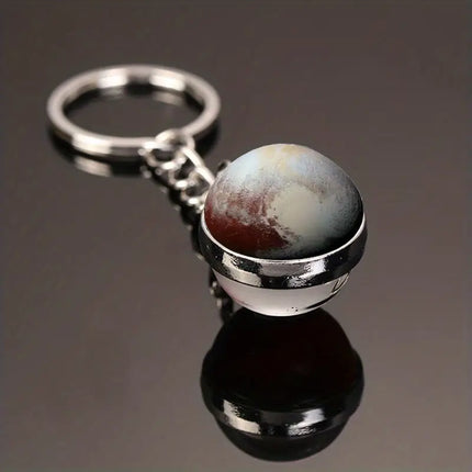 Solar System Keychain with Luminous Moon – Perfect Space Gift