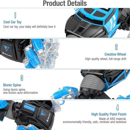 Remote Control Stunt Car: Gesture Induction,Off-Road RC Drift, Twister Car with Light and Music