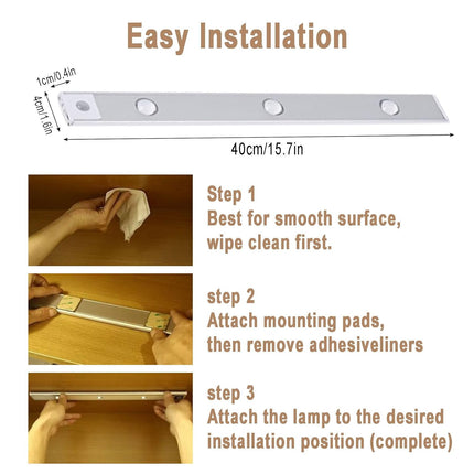 1pc LED Motion Sensor Cabinet Light: Your Key to a Brighter, Safer Home