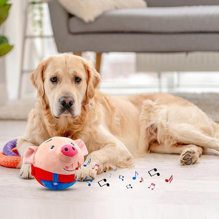 Interactive Musical Plush Toy for Toddlers: Moving, Talking and Music Ball