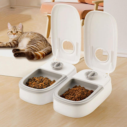 Automatic Pet Feeder Smart Food Dispenser For Cats Dogs Timer Stainless Steel Bowl Auto Dog Cat Pet Feeding Pet Supplies