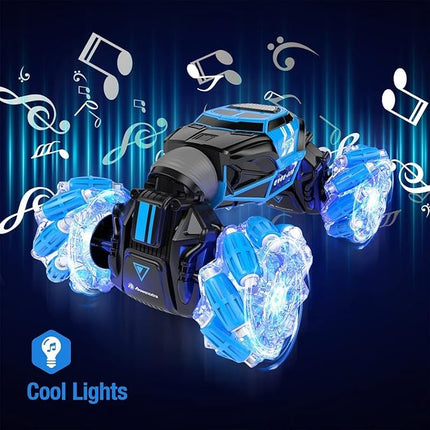 Remote Control Stunt Car: Gesture Induction,Off-Road RC Drift, Twister Car with Light and Music