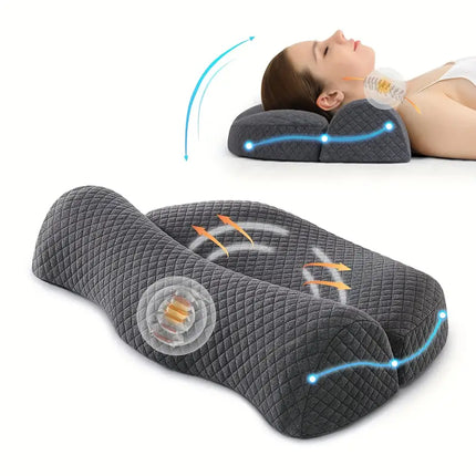 Orthopedic Cervical Pain Pillow with Memory Foam for Neck Support