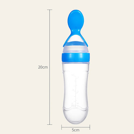 Silicone Baby Spoon Food Feeder for Toddler: Feeding Spoon for Medicine, Food