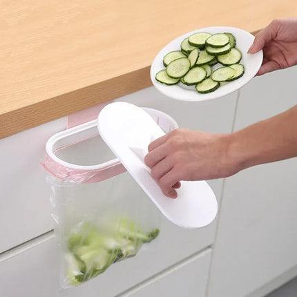 Kitchen Trash Bag Holder with Lid: Ideal for Home and Restaurant Use