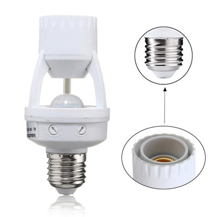 Maxbell 360 Rotating Motion Sensor Socket Switch LED Bulb Base - Illuminate Your Life with Smart Convenience