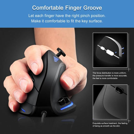 Vertical Gaming Mouse For PC, Laptop: Ergonomic Mouse with Wired RGB Joystick