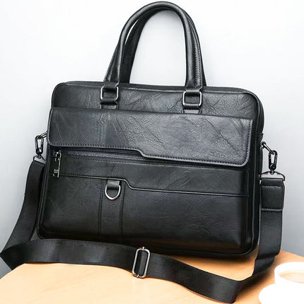 Men's Business Casual Shoulder Horizontal Crossbody Travel Bag