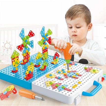 Educational Puzzle Toys for Kids: 3D Drill and Screw Toy Set for Fine Motor Skills and Fun Learning