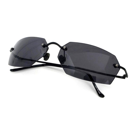 Matrix Agent Smith Square Ultralight Rimless Sunglasses for Men