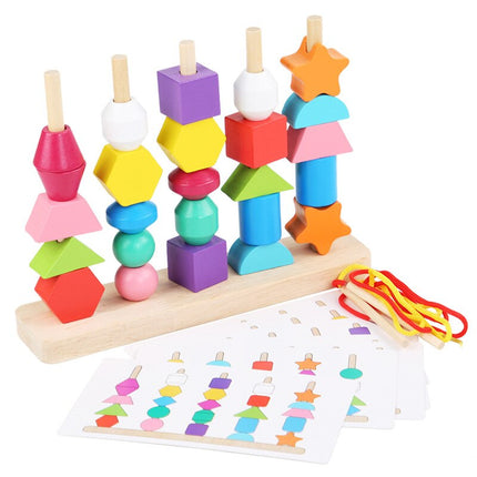 Montessori Color and Shape Matching Game: Educational Toy for Toddlers and Preschoolers