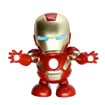 Interactive Dancing Robot Toy: Iron Man Action Figure Toy for Kids