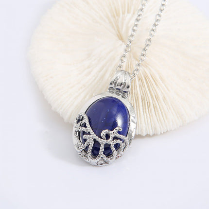 Maxbell Blue Pattern Necklace - Chic Daily Wear Accessory for Women