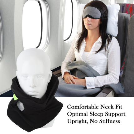 Neck Support Travel Pillow: Comfort Neck Travel Pillow in Black Yellow-1pc