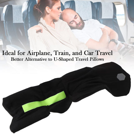 Neck Support Travel Pillow: Comfort Neck Travel Pillow in Black Yellow-1pc