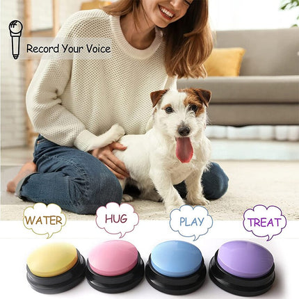 Interactive Pet Training Toy Sound Recording Button for Dogs and Cats