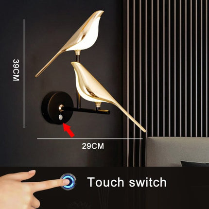 Sunset Modern Nordic Wall Bird Lamp: Contemporary Design Meets Nature