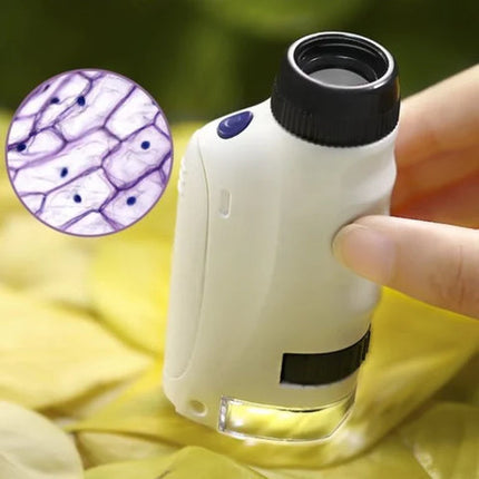 Explore Science Fun - Pocket Microscope for Kids | High Magnification, Portable & LED Light