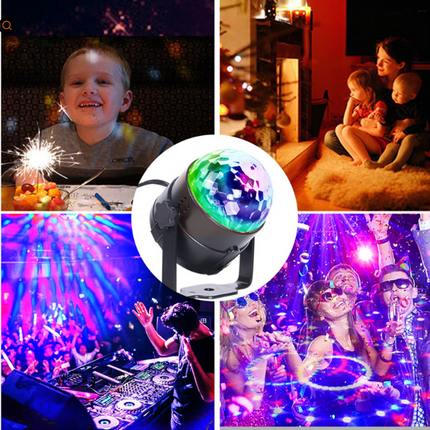 LED Disco Light Projector with 7 Color Modes and Remote Control for Party Decorations