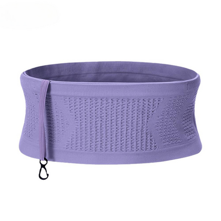 Anti-Theft Waist Bag with Hidden Pockets: Running Belt for Men and Women- Purple XL