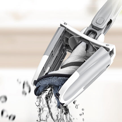 X-Type Microfiber Flat Floor Mop: 360-Degree Squeeze with Replaceable Cloth Heads