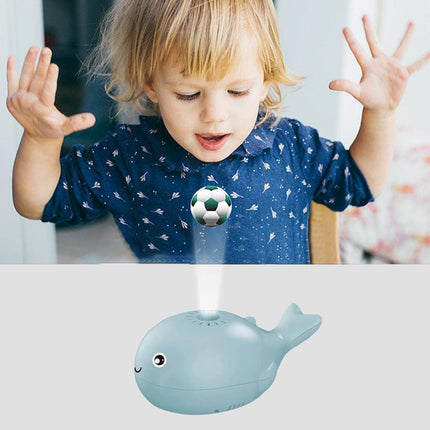 Mini Whale Electric Floating Ball Toy for Toddlers- Blue