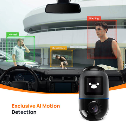 Dash Cam Omni X200 - 360° Full View Car DVR with Built-in GPS, ADAS, 24H Parking Monitor, eMMC Storage, AI Motion