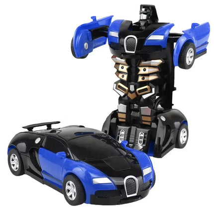 2-in-1 Transforming Robot Car Toy: Deformation Remote Control Car