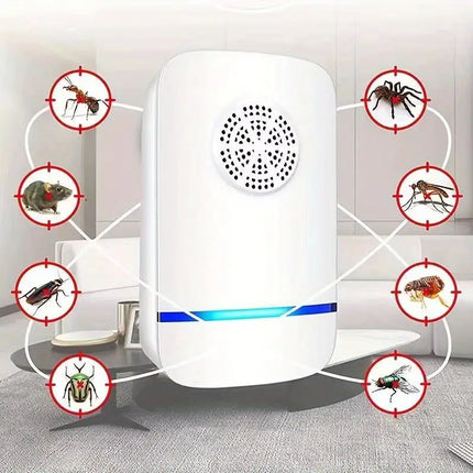 Plug-In Ultrasonic Pest Repellent Machine: Pest Control Device for Mice, Ants, Spiders, Cockroaches