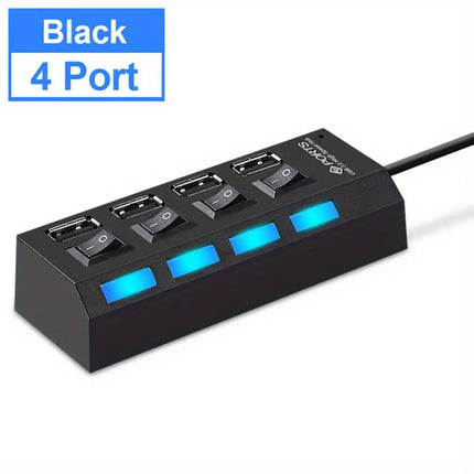 7/4 Ports LED USB 2.0 Adapter Hub: Connect More, Do More